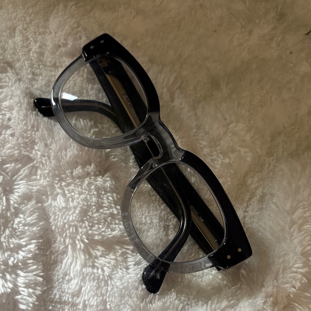 Ray-Ban Black and clear Mega Hawk